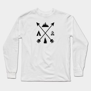 Wild camping adventure Long Sleeve T-Shirt